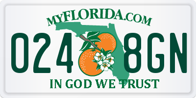 FL license plate 0248GN