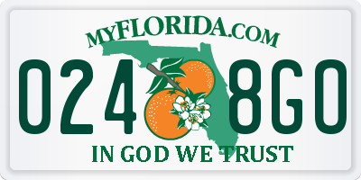 FL license plate 0248GO