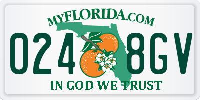 FL license plate 0248GV