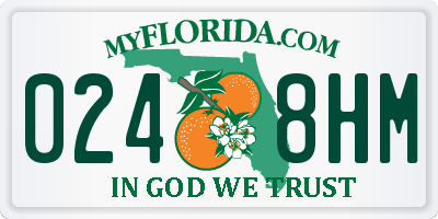 FL license plate 0248HM