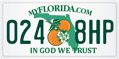 FL license plate 0248HP