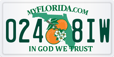 FL license plate 0248IW