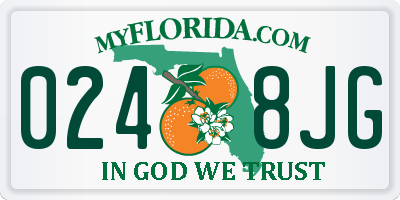FL license plate 0248JG