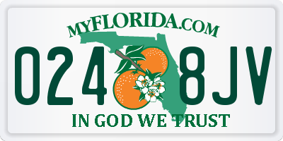 FL license plate 0248JV
