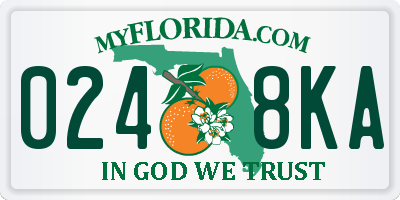 FL license plate 0248KA