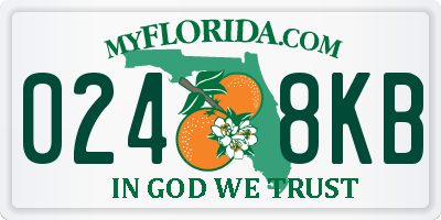 FL license plate 0248KB