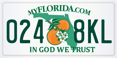 FL license plate 0248KL