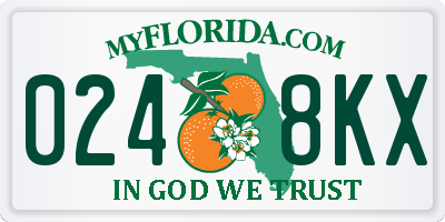 FL license plate 0248KX