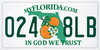 FL license plate 0248LB