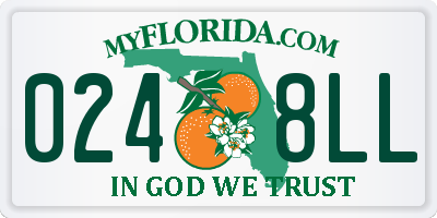 FL license plate 0248LL
