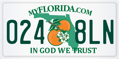 FL license plate 0248LN