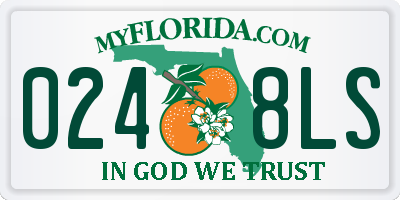 FL license plate 0248LS