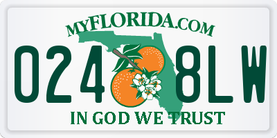 FL license plate 0248LW