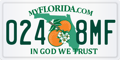 FL license plate 0248MF
