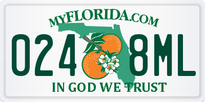 FL license plate 0248ML