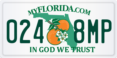 FL license plate 0248MP