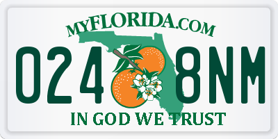 FL license plate 0248NM