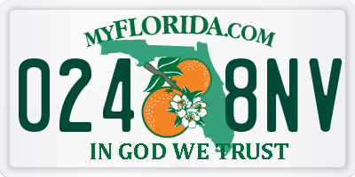 FL license plate 0248NV