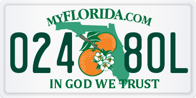 FL license plate 0248OL
