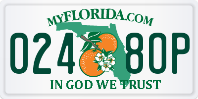 FL license plate 0248OP