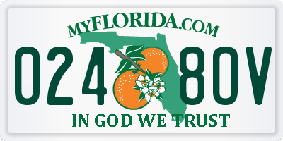 FL license plate 0248OV