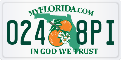 FL license plate 0248PI