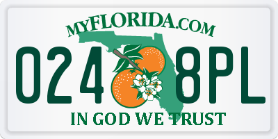 FL license plate 0248PL