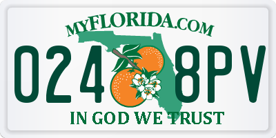 FL license plate 0248PV