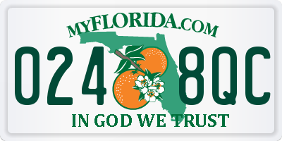 FL license plate 0248QC