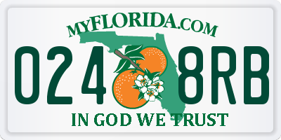 FL license plate 0248RB