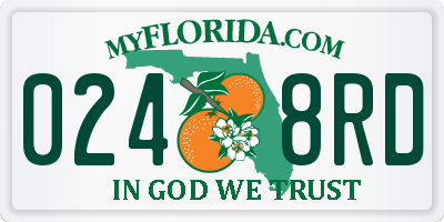 FL license plate 0248RD