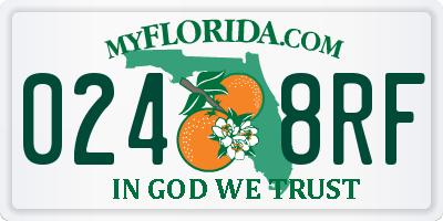 FL license plate 0248RF