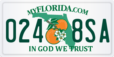 FL license plate 0248SA