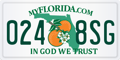 FL license plate 0248SG