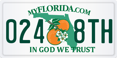 FL license plate 0248TH