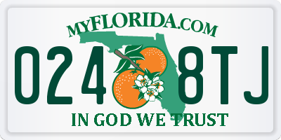 FL license plate 0248TJ