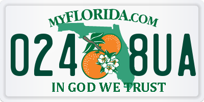 FL license plate 0248UA