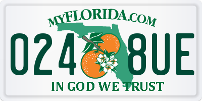 FL license plate 0248UE