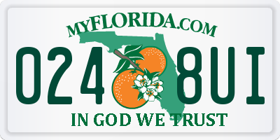 FL license plate 0248UI