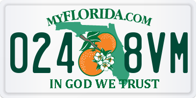 FL license plate 0248VM