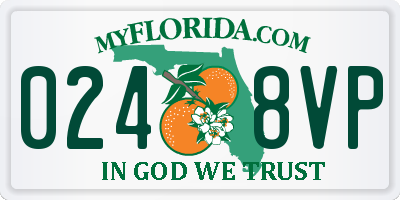 FL license plate 0248VP