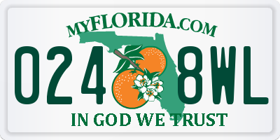 FL license plate 0248WL