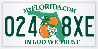 FL license plate 0248XE