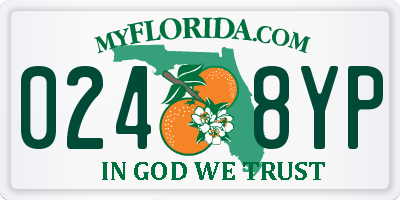FL license plate 0248YP