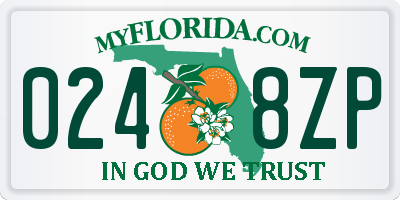 FL license plate 0248ZP