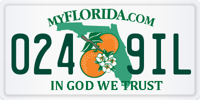 FL license plate 0249IL