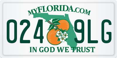 FL license plate 0249LG