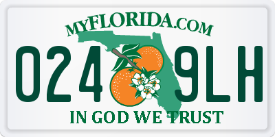 FL license plate 0249LH