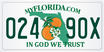 FL license plate 0249OX