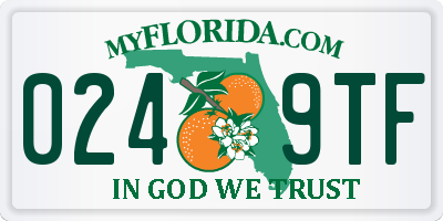 FL license plate 0249TF